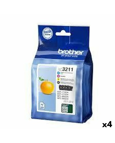 Cartucho de Tinta Original Brother LC3211 Amarillo (4 Unidades)