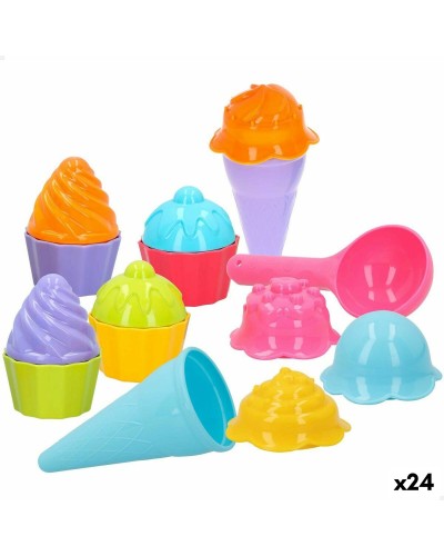 Colorbaby Strandset 15-teilig: Eis- & Cupcake-Förmchen - Strandspielzeug
