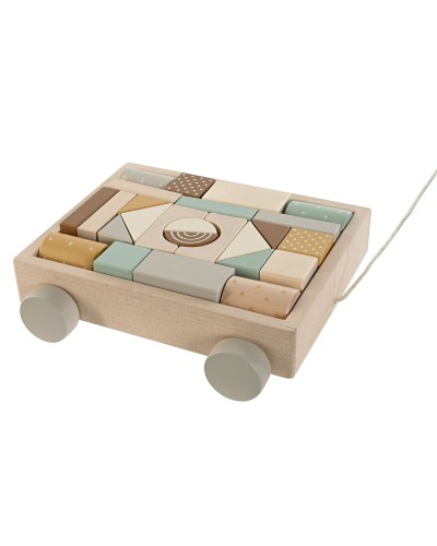 Juego de Madera Home ESPRIT Amarillo Marrón Natural Menta