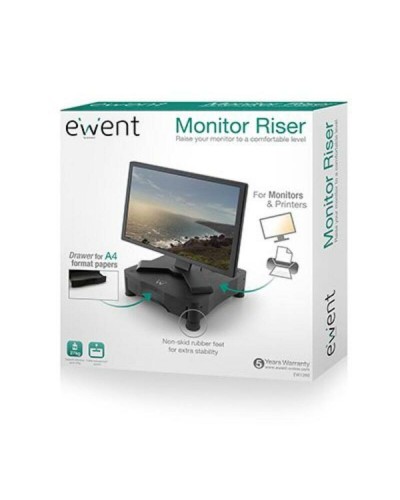 Ewent EW1280 Soporte de Monitor de Mesa Ajustable - Brazo Giratorio
