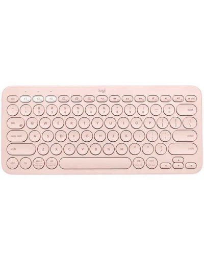 Logitech K380 Rose - Clavier sans fil Bluetooth Espagnol QWERTY - Compact
