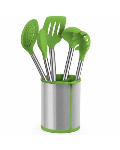 BRA A197011 Stainless Steel Green Kitchen Utensil Set (5 Pieces)
