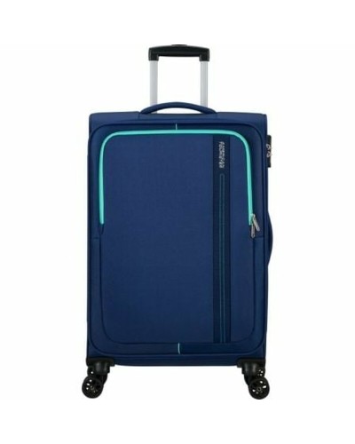 American Tourister Bagaglio a Mano Azzurro 68cm 61L - Valigia Rigida
