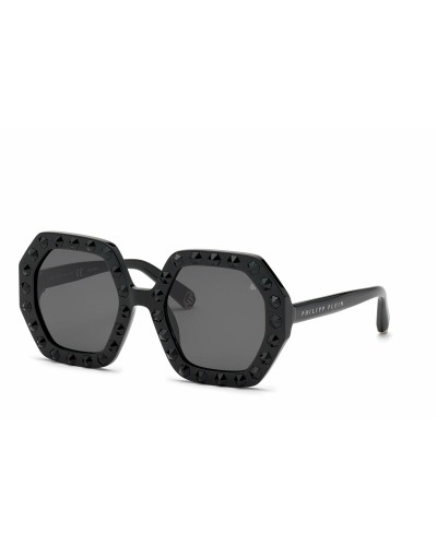 PHILIPP PLEIN SPP039S Occhiali da Sole Donna - Ø 53mm - Stile Iconico
