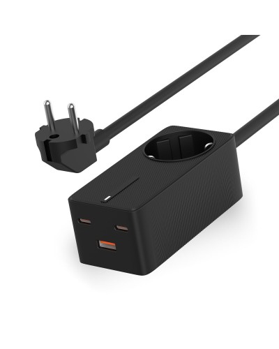 Caricabatterie KSIX GaN 65W Nero - Ricarica Rapida da Parete
