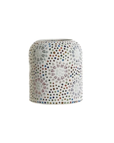 DKD Home Decor Table Lamp White, Aluminium, Crystal, 40 W, 220 V, 15 x 15 x 18 cm for Home Lighting
