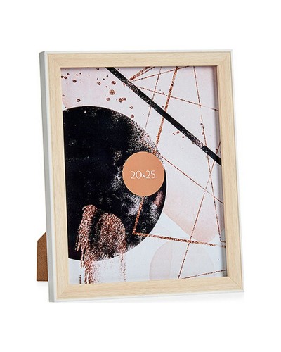 Fotoram Vit 22,6 x 2 x 27,6 cm Brun Plast Glas (20 x 25 cm)