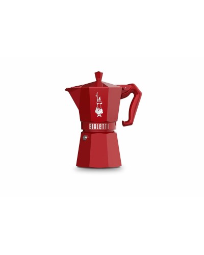 Cafetera Italiana Bialetti MOKA EXCLUSIVE Rojo Aluminio 6 Tazas