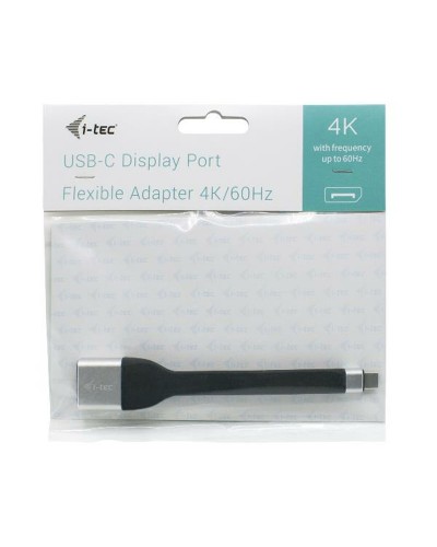 USB-C - DisplayPort Adapteri i-Tec C31FLATDP60HZ Musta