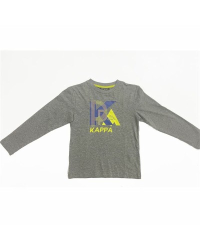 Kappa Benoit: Men's Light Grey T-Shirt - Breathable Cotton - Sport & Casual
