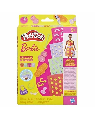 Modellera Spel Play-Doh Barbie FLowers & Florals Multicolour
