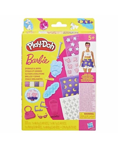 Muovailuvahapeli Play-Doh Barbie Sparkles & Gems Monivärinen