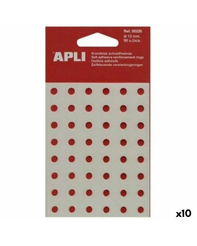 Rondelles Apli Transparent Ø 13 mm 96 Pièces (10 Unités)