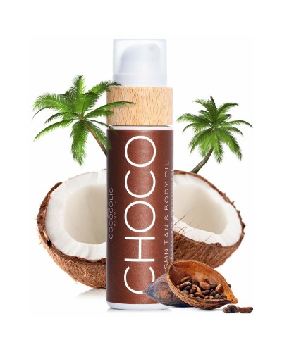 Cocosolis Choco Olio Abbronzante 110ml - Idratante Naturale per una Pelle Dorata
