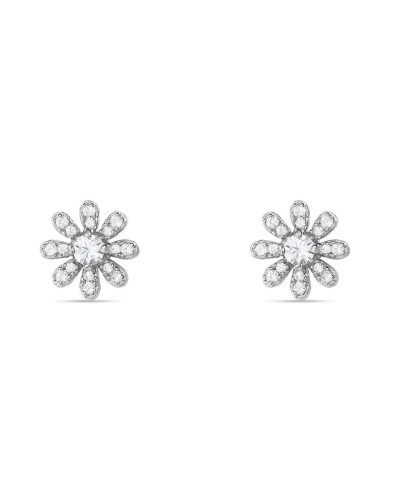 Stroili Boucles d'oreilles Pendantes Femme Cristaux Argent - Élégantes
