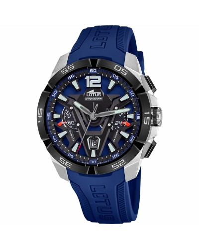 Lotus Men's Watch 18944/1 Blue Steel Date - Modern Style
