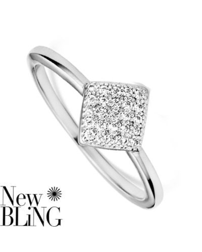 Bague Femme New Bling Argent 925 - Taille 52 - Élégante et Raffinée
