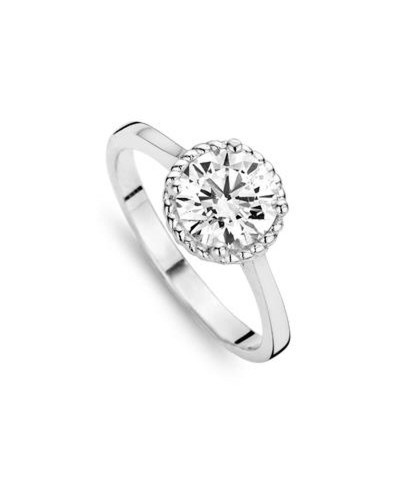 Bague Femme New Bling Argent 943284118 Taille 54 - Élégante et Brillante
