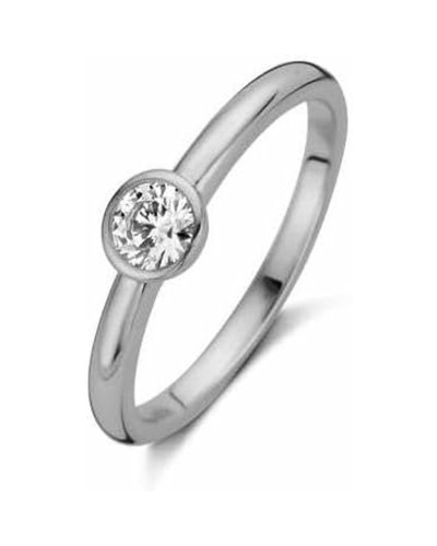 Anillo de Mujer New Bling 9NB-0523-54 Plata de Ley, Talla 54 - Elegante

