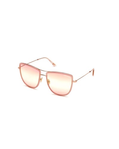 Tom Ford Occhiali da Sole Donna FT0759 59mm - Lenti Rosa Oro, Stile Iconico
