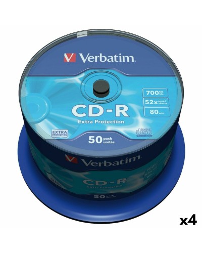 CD-R Verbatim Extra Protection 700 MB 52x 50 Stücke (4 Stück)