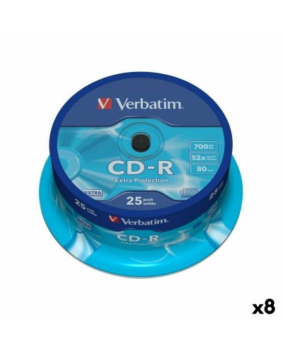 CD-R Verbatim Extra Protection 700 MB 52x 25 Onderdelen (8 Stuks)