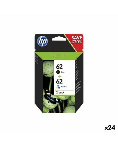 Cartuccia ad Inchiostro Originale HP Nº 62 Giallo (24 Unità)