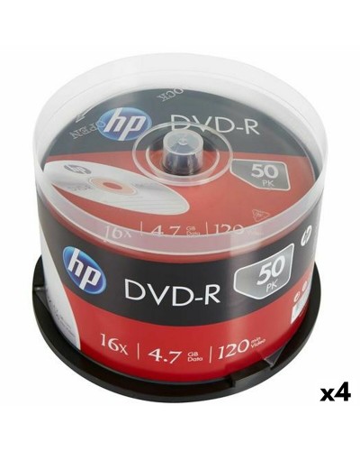 DVD-R HP 4,7 GB 16x 50 Onderdelen (4 Stuks)