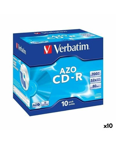 CD-R Verbatim AZO 700 MB 52x 10 Pièces (10 Unités)