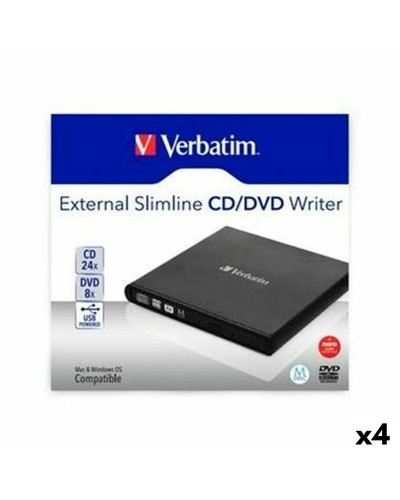 Lettore CD/DVD Verbatim SLIMLINE (4 Unità)