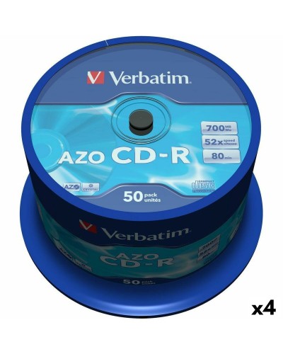 CD-R Verbatim Azo 700 MB 52x 50 Stücke (4 Stück)