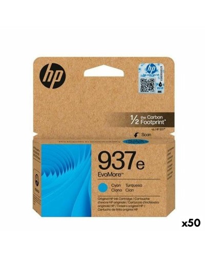Originele inkt cartridge HP Nº937E Cyaan (50 Stuks)
