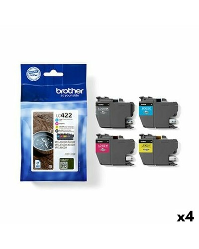 Cartucho de Tinta Original Brother LC422 Amarillo (4 Unidades)