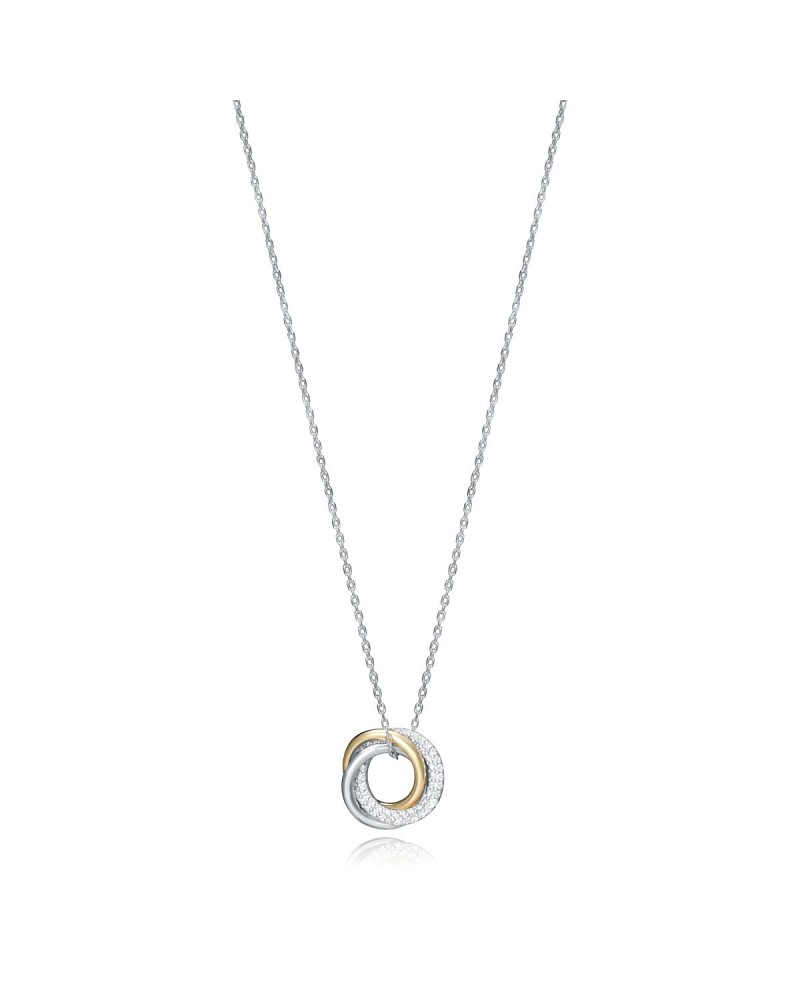 Viceroy Collana Donna Argento 925, Pendente Cristalli - Elegante Gioiello 39cm