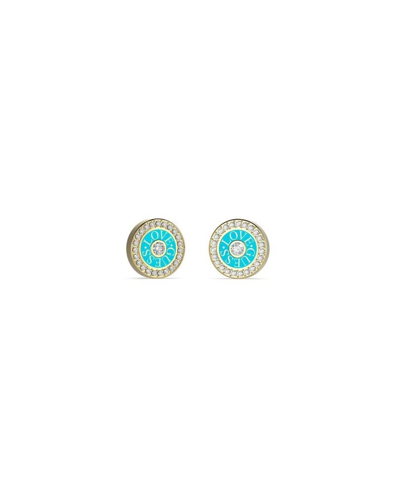 Guess Orecchini Donna Acciaio Inossidabile Oro - Pendenti Logo Triangle