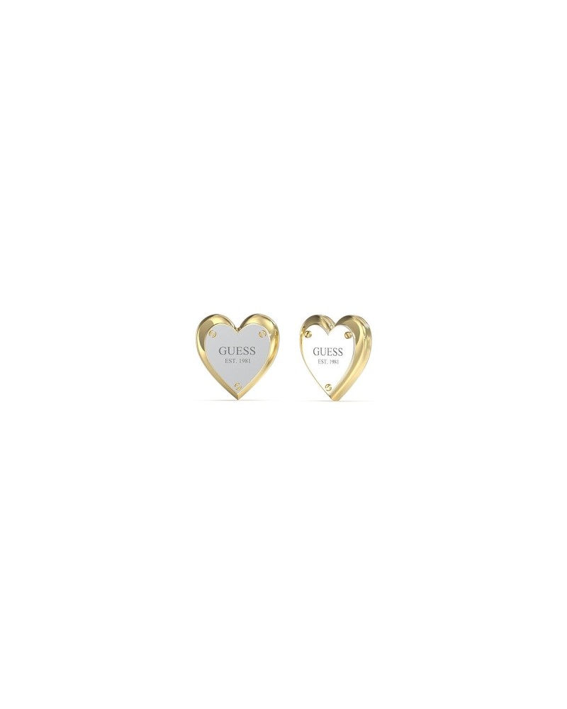 Guess Orecchini Donna Acciaio Inox JUBE04209JWYGRHT Pendenti Logo