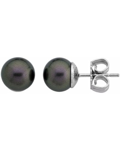 Majorica Ohrringe Damen Weiße Perle 10mm Silber 925 Elegant
