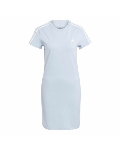 Adidas 3 Stripes Vestito Donna Casual Cotone Nero/Bianco
