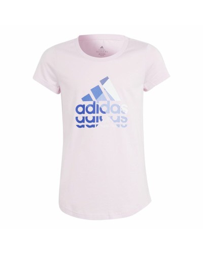 Adidas T-shirt Enfant Graphic Rose - Manches Courtes Sport & Loisirs
