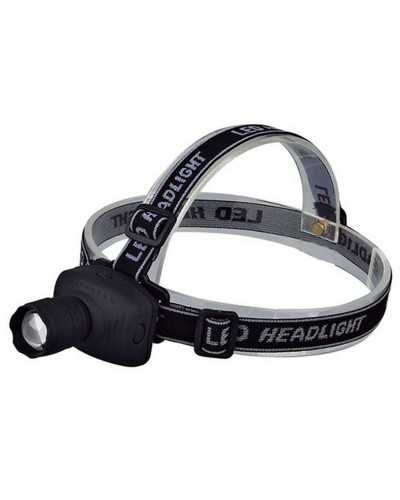 Linterna Frontal LED TM Electron Zoom Negra 3W - Potente y Ajustable
