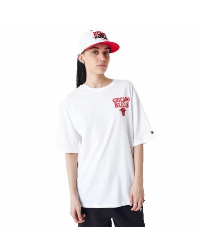 New Era SCRIPT OS TEE CHIBUL: Camiseta Manga Corta Hombre Blanca XL - Chicago Bulls
