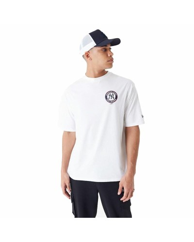 Miesten T-paita New Era MLB PLAYER GRPHC OS TEE NEYYAN 60435538 Valkoinen (L)