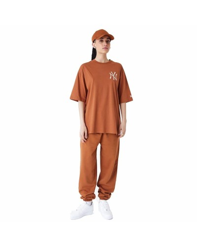 Miesten T-paita New Era LEAGUE ESSNTLS LC OS TEE NEYYAN 60435552 Ruskea (M)