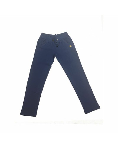 Lange sportbroek Luanvi Sra Cira Marineblauw Vrouw