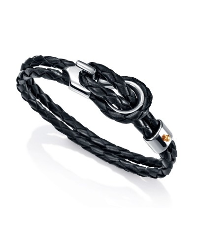 Viceroy Bracelet Homme Acier Maille Milanaise Noir - Élégant et Moderne
