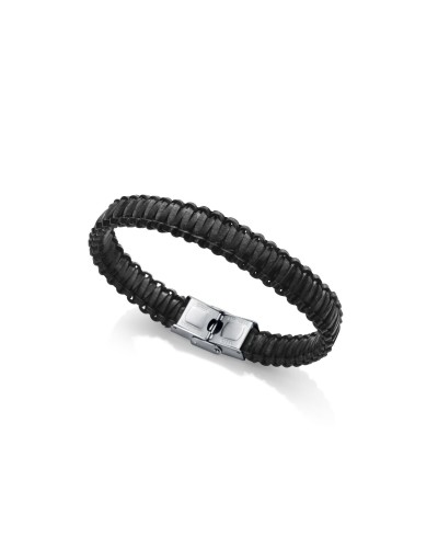 Viceroy Bracelet Homme Acier Maille Milanaise Noir - Élégant et Moderne
