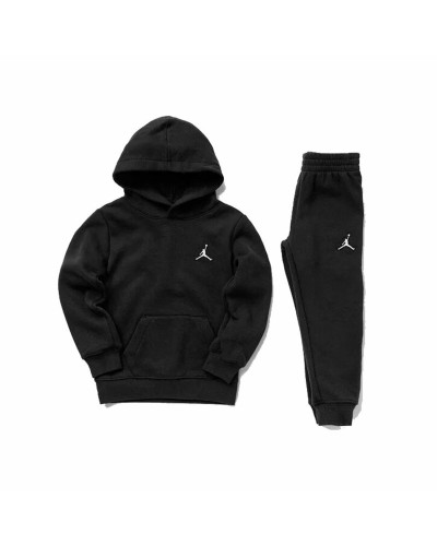 Jordan Mj Essentials: Boy's Black Tracksuit - Comfort & Style
