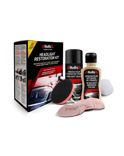 Holts Restaurador de Faros: Kit de Restauración Profesional para Coches
