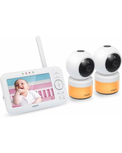 Vigilabebés VTech VM5463: Inalámbrico, con audio bidireccional, visión nocturna y monitorización de temperatura.
