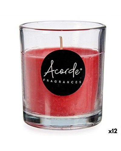Candela Profumata Frutti Rossi, 12 Unità - 7 x 7,7 x 7 cm